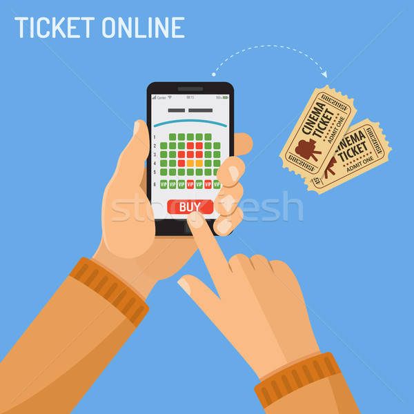 online cinema ticket order concept Stock photo © -TAlex-