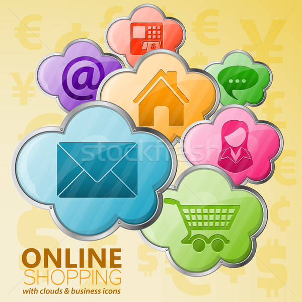 Online Shopping & Cloud Computing Concept Stock photo © -TAlex-
