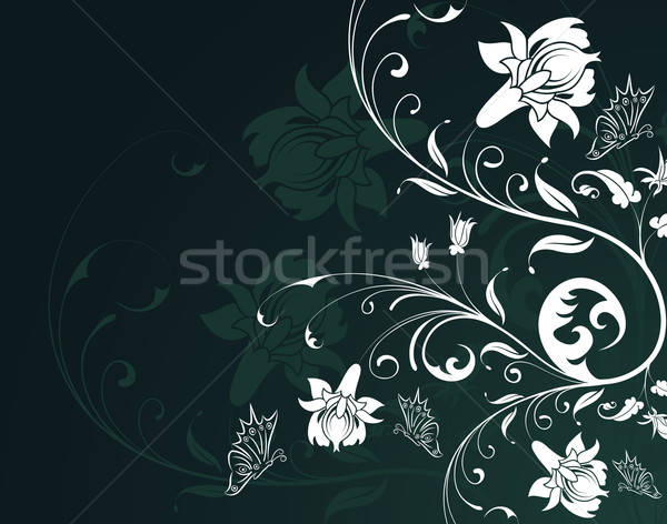 Fiore farfalla elemento design primavera abstract Foto d'archivio © -TAlex-
