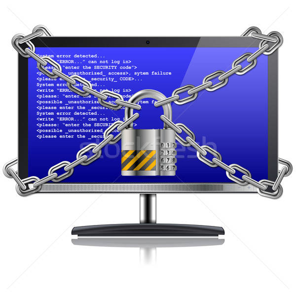 商業照片: 安全 · 計算機 · 業務 · 碼 · 掛鎖 · 鏈
