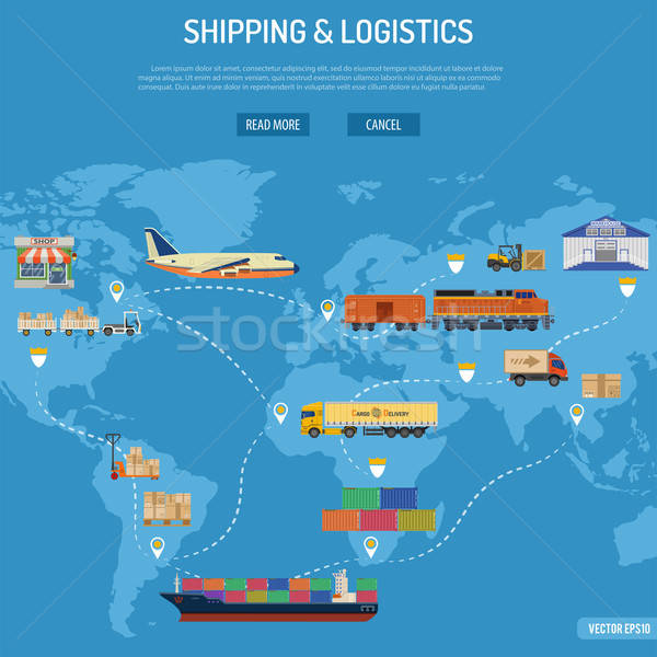 Shipping and Logistics Concept Stock photo © -TAlex-