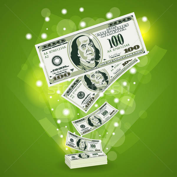 üzleti koncepció siker üzlet dollár bankjegyek sablon terv Stock fotó © -TAlex-