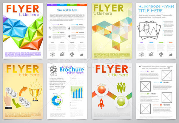 Collect Flyer Design Template Stock photo © -TAlex-