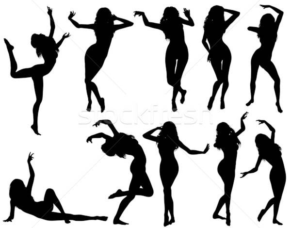 Collect dancing silhouettes Stock photo © -TAlex-