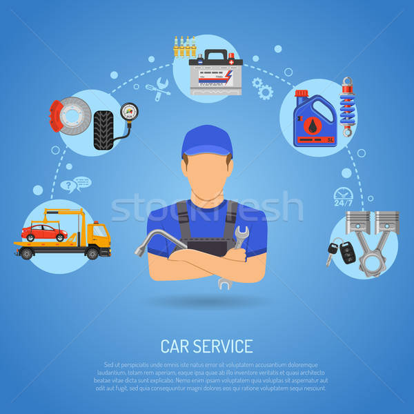 Car Service Concept Stock photo © -TAlex-