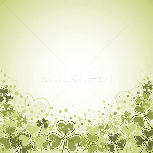 Dzień ramki koniczyna liści tekstury projektu Zdjęcia stock © -TAlex-