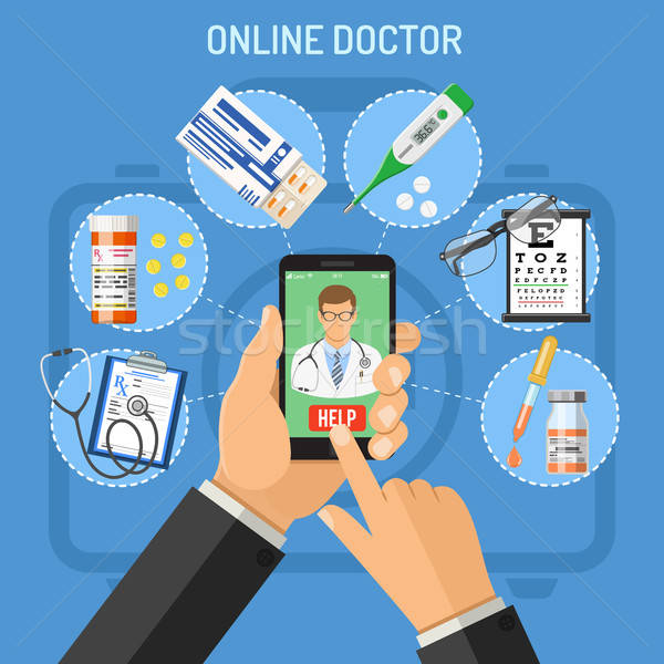 Online doctor concept Stock photo © -TAlex-