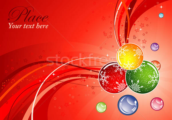 聖誕節 球 波浪紋 設計 抽象 商業照片 © -TAlex-