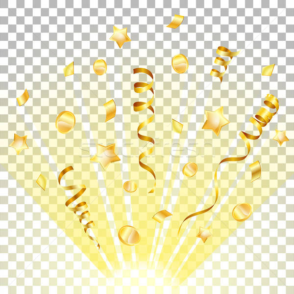 Holiday Background with Gold Streamer Stock photo © -TAlex-