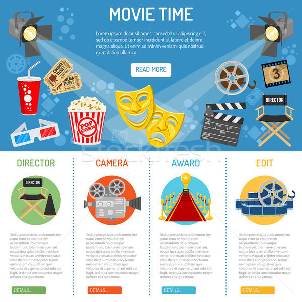 Cinema and Movie infographics Stock photo © -TAlex-