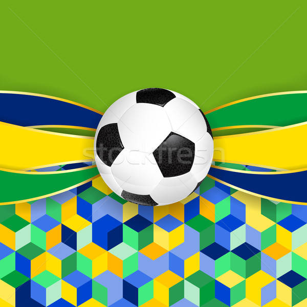 [[stock_photo]]: Football · ballon · mosaïque · modèle · couleur