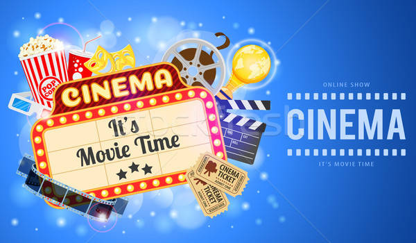 Cinema and Movie Banner Stock photo © -TAlex-