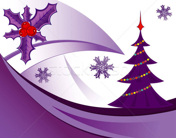Natale albero di natale vischio elemento design texture Foto d'archivio © -TAlex-