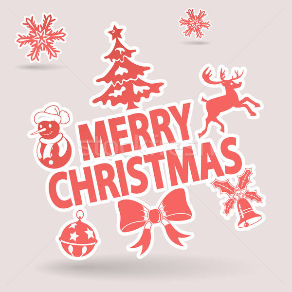 Christmas Sticker Stock photo © -TAlex-