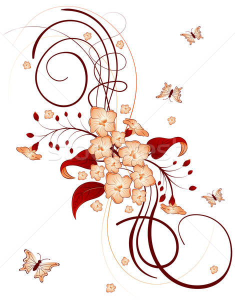 Stock photo: Abstract flower background