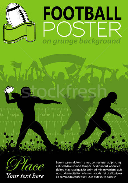 American Football Poster Stock photo © -TAlex-