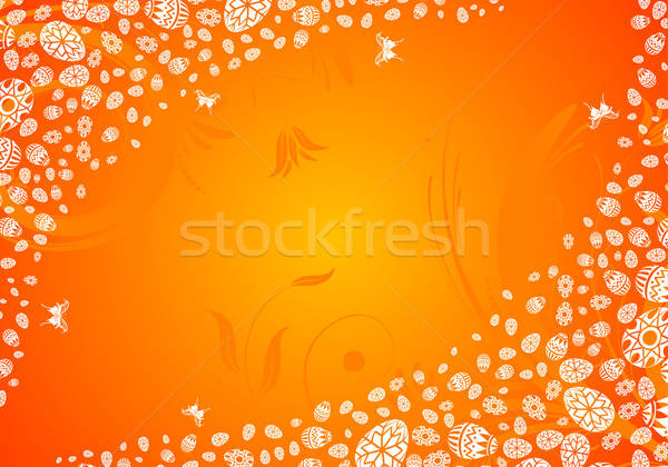 Paskalya yumurta dizayn kelebek Stok fotoğraf © -TAlex-