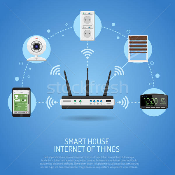 Smart House and internet of things Stock photo © -TAlex-
