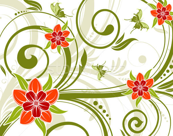 Floral papillon élément design texture résumé Photo stock © -TAlex-