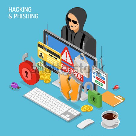 Stock photo: Hacker Activity Concept