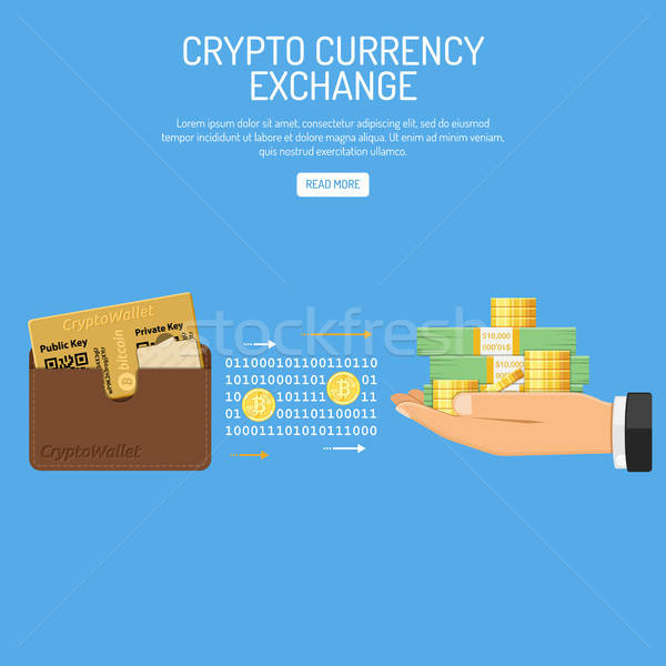 Stock photo: Crypto Currency Bitcoin Technology Concept