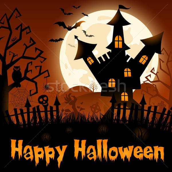 Halloween Poster Stock photo © -TAlex-