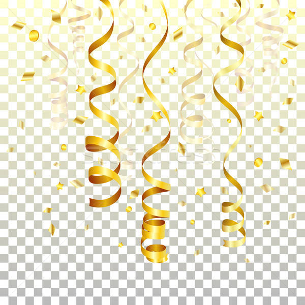 Holiday Background with Gold Streamer Stock photo © -TAlex-