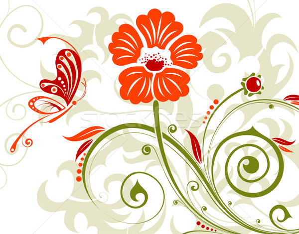 Stock photo: Floral background