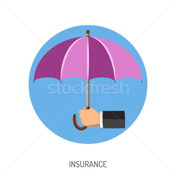 Insurance Flat Icon Stock photo © -TAlex-