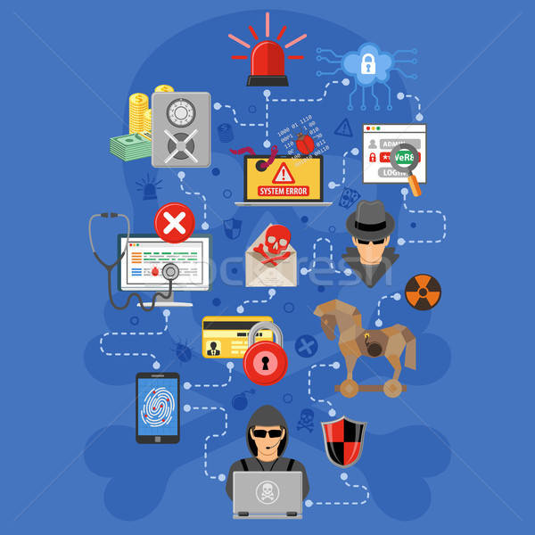 Internet Security Infographics Stock photo © -TAlex-