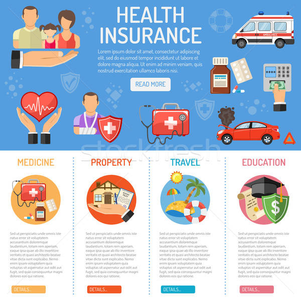 Insurance Services infographics Stock photo © -TAlex-