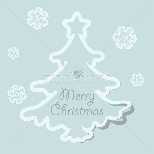 Christmas sticker Stock photo © -TAlex-