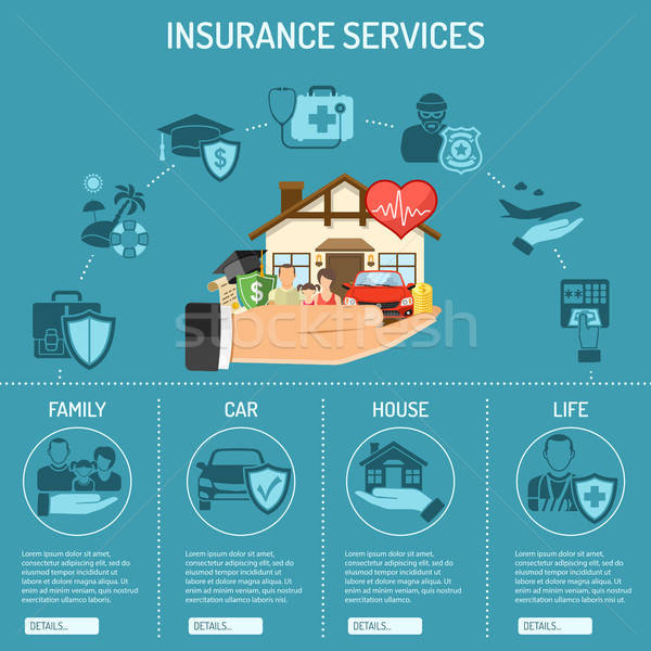 Insurance Services Infographics Stock photo © -TAlex-