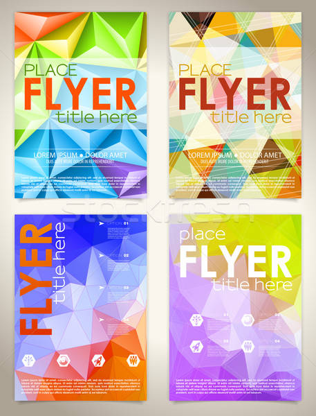 Collect Flyer Design Template Stock photo © -TAlex-