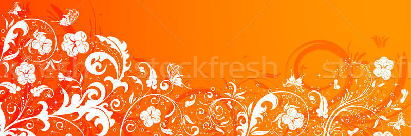 Bloem vlinder element ontwerp abstract Stockfoto © -TAlex-