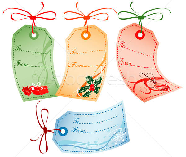 Christmas Gift Tags Stock photo © -TAlex-