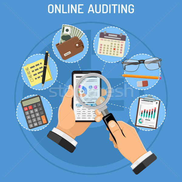 Online Auditing, Tax process, Accounting Concept Stock photo © -TAlex-