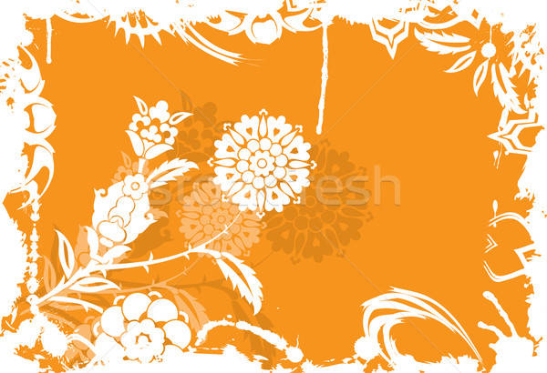Grunge floral Elemente Design Vektor Hintergrund Stock foto © -TAlex-