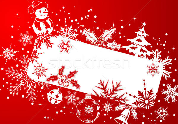 Christmas ramki płatki śniegu dekoracji tekstury Zdjęcia stock © -TAlex-