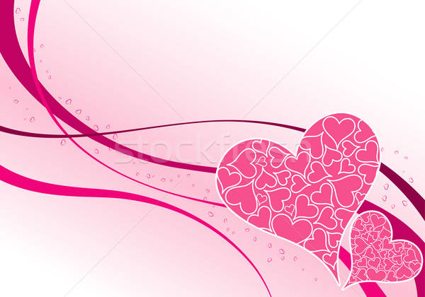 San valentino puzzle cuori modello onda elemento design Foto d'archivio © -TAlex-