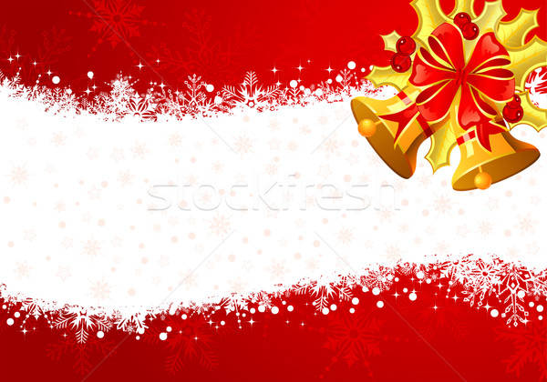 Christmas ramki dzwon projektu tle Zdjęcia stock © -TAlex-