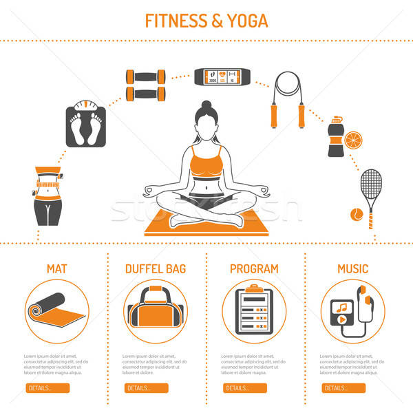 Yoga and Fitness Concept Stock photo © -TAlex-