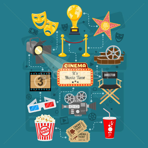 Cinema and Movie Infographics Stock photo © -TAlex-