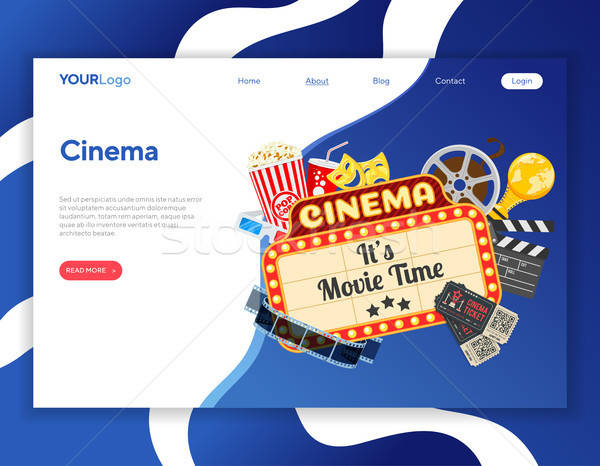 Cinema film timp web icoane transparent Imagine de stoc © -TAlex-