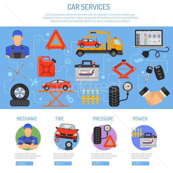 Car Service Infographics Stock photo © -TAlex-
