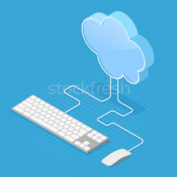 Cloud Computing Technology Isometric Stock photo © -TAlex-