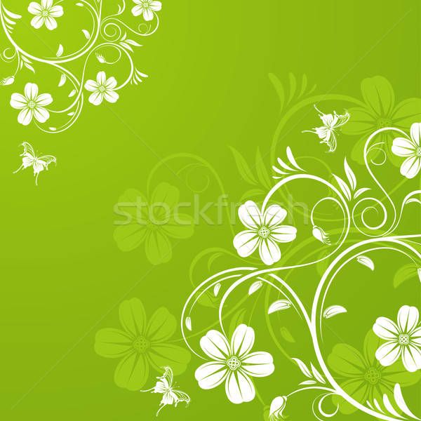 Floral Schmetterling Element Design Natur Hintergrund Stock foto © -TAlex-