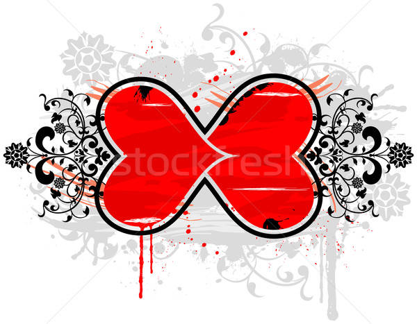 Grunge floral frame Stock photo © -TAlex-
