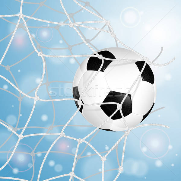 Soccer Ball in Net Stock photo © -TAlex-