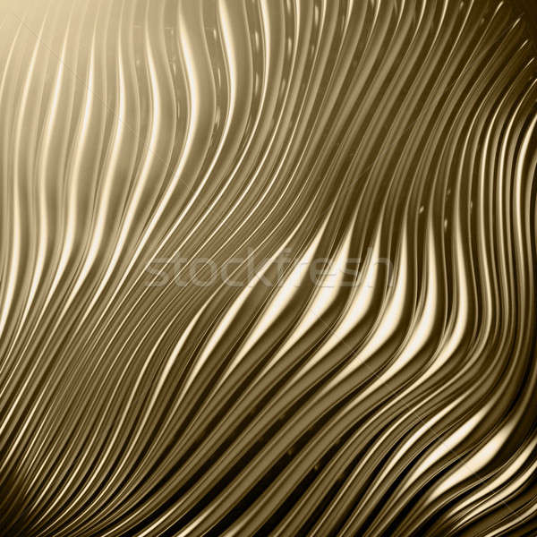 Resumen dorado metal tiras cgi hacer Foto stock © 123dartist